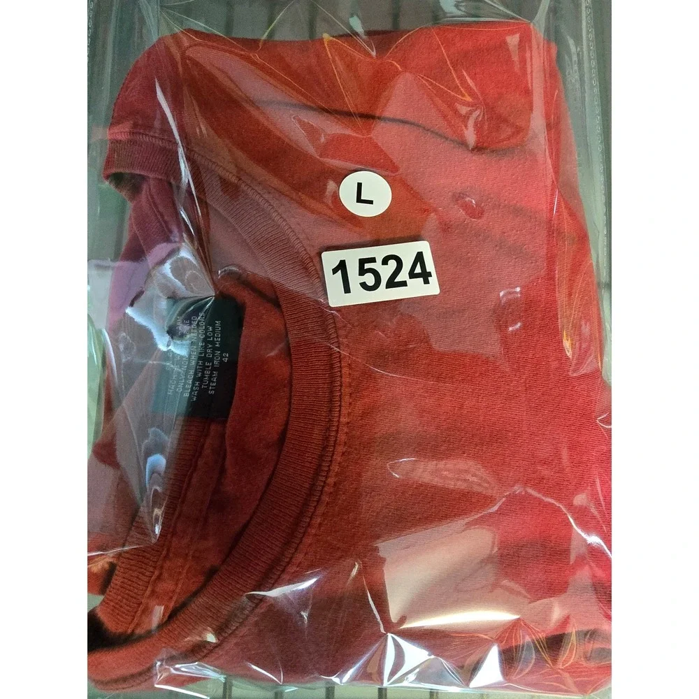 Polo‎ Ralph Lauren Mens Red Crewneck Short Sleeve Cotton T-Shirt Size Large Pony